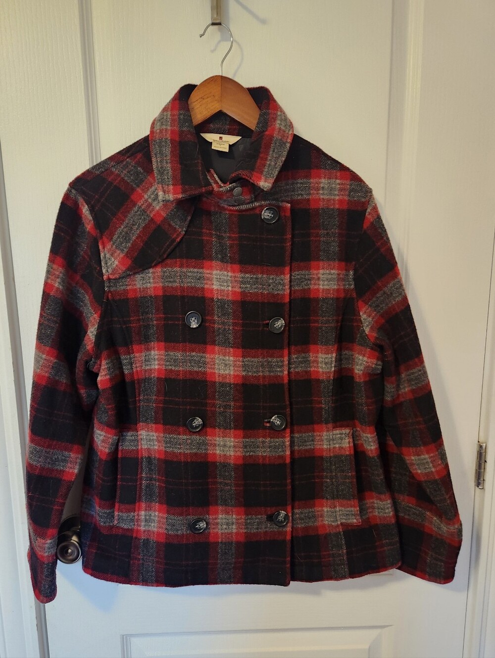 Women's Wool Blend Woolrich Coat Size Large